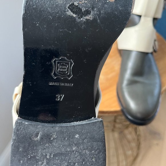 Pierre Hardy Double-Buckle Leather Ankle Boot Size 37 / Size 6.5 - Picture 8 of 9